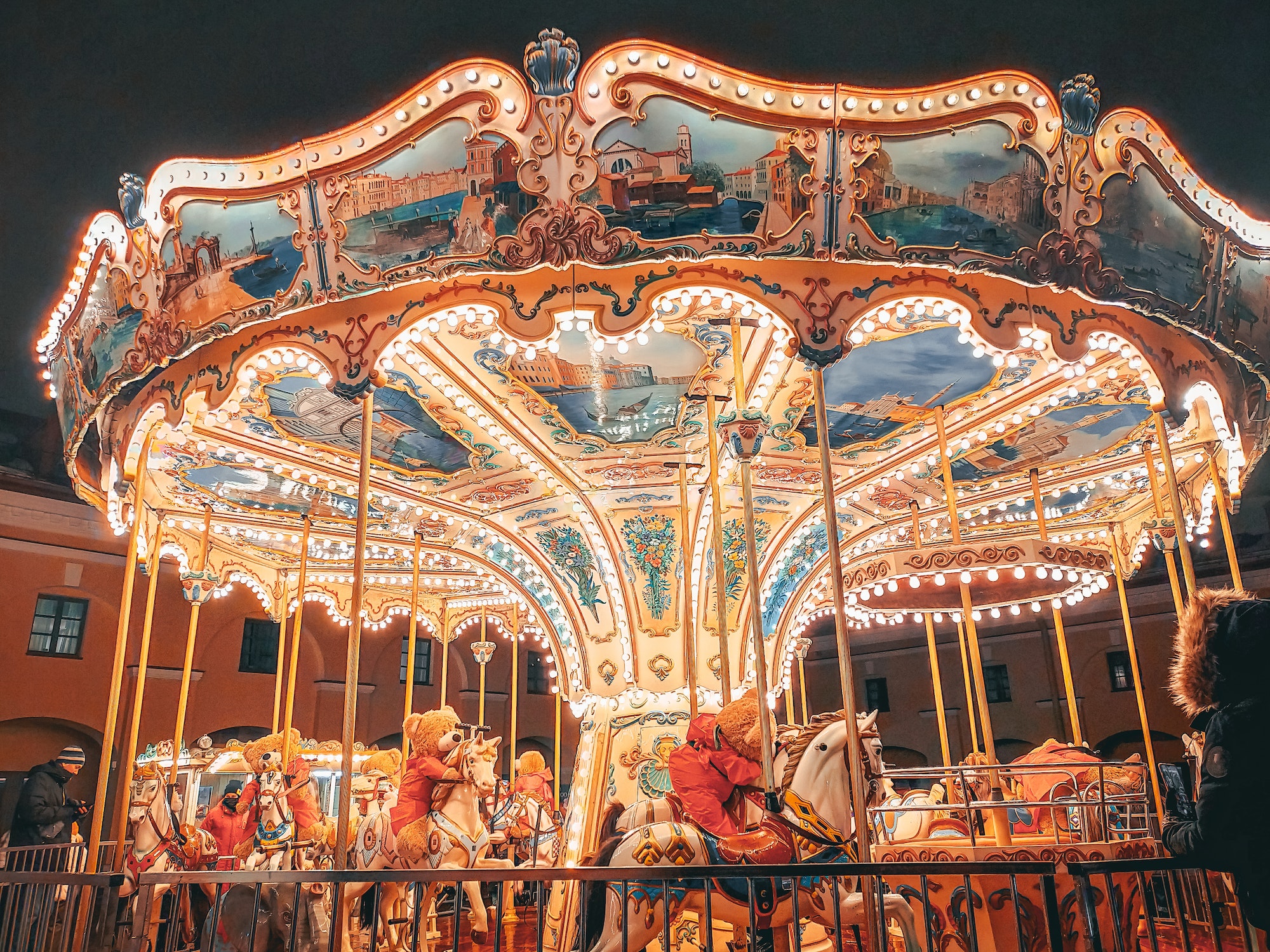 Carousel at new year fair